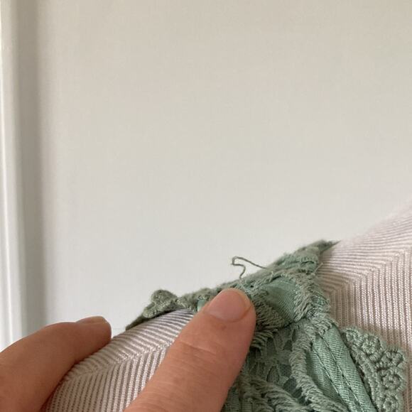 City Triangles Moss Green Lace Fit & Flare Dress, Size 15 - Picture 8 of 8